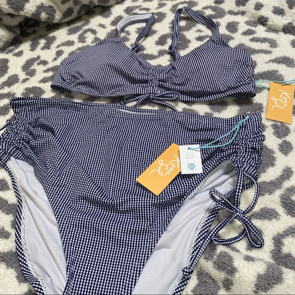 Blue Gingham Kona Sol Bikini
